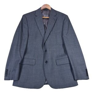 Lauren Ralph Lauren Black Label Mens 40R 2 Button Suit Jacket Coat Gray Wool